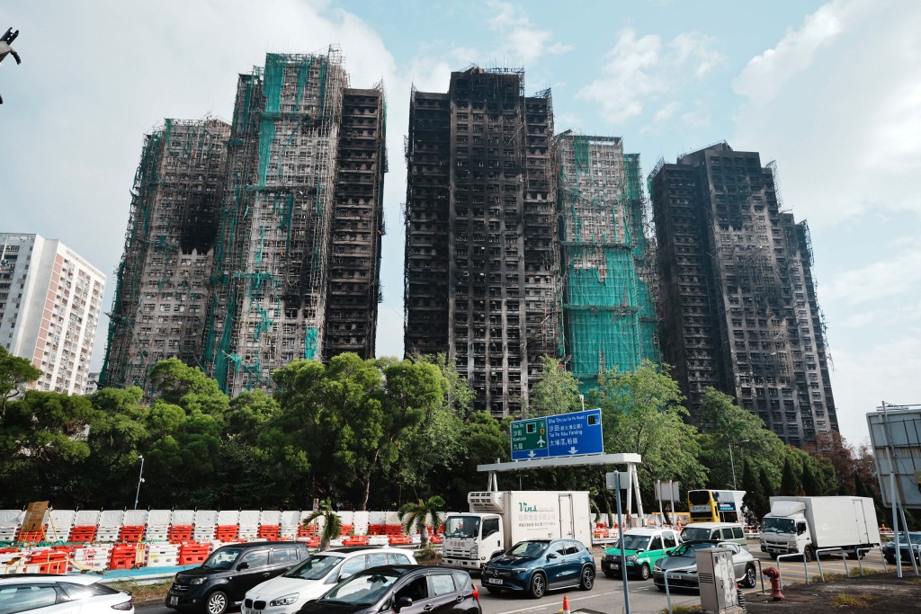 宏福苑在大火中嚴重損毀。資料圖片