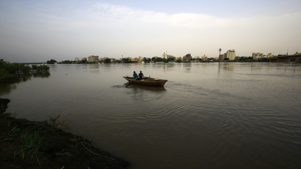青尼羅河流經蘇丹首都喀土穆。 法新社