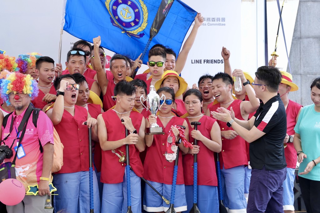 扮演《海賊王》路飛的香港海事青年團奪得季軍。劉駿軒攝