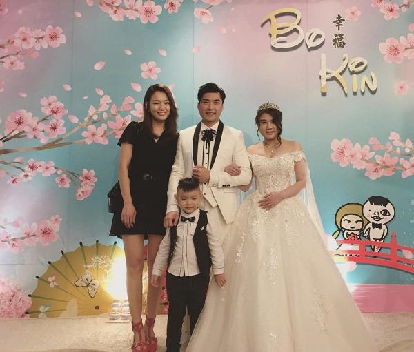李偉健和太太阿寶2018年在銅鑼灣酒店擺酒。 李偉健和太太阿寶2018年在銅鑼灣酒店擺酒。