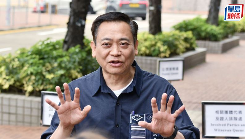 警拘宏福苑法團前委員江祥發。資料圖片