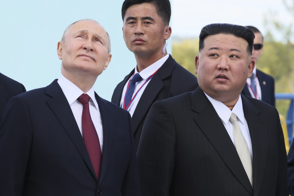 俄朝領導人加強合作引起美日韓警戒。美聯社