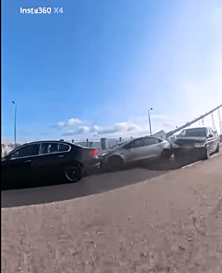 事故釀成四車串燒。fb：香港公共交通智庫  