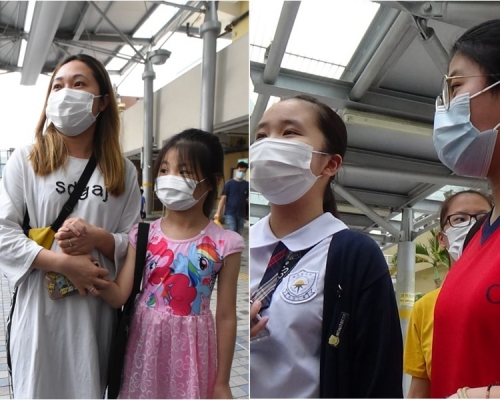 家長蔡太稱擔心女兒出入；有女學生稱不會理會陌生人。