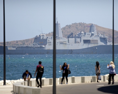 美國海軍兩棲運輸艦「格林貝號」。AP