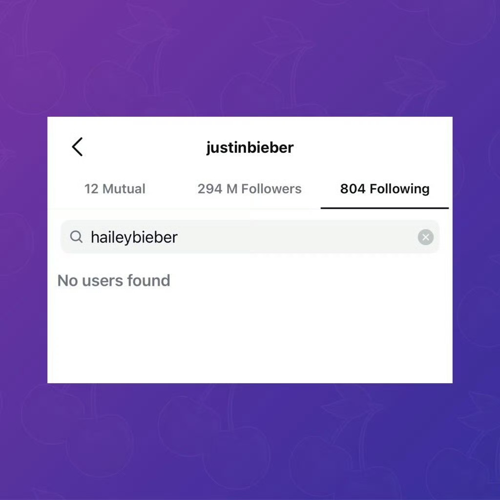早前有網民發現Justin在IG取消關注老婆Hailey,立即引起婚變傳聞。 早前有網民發現Justin在IG取消關注老婆Hailey,立即引起婚變傳聞。