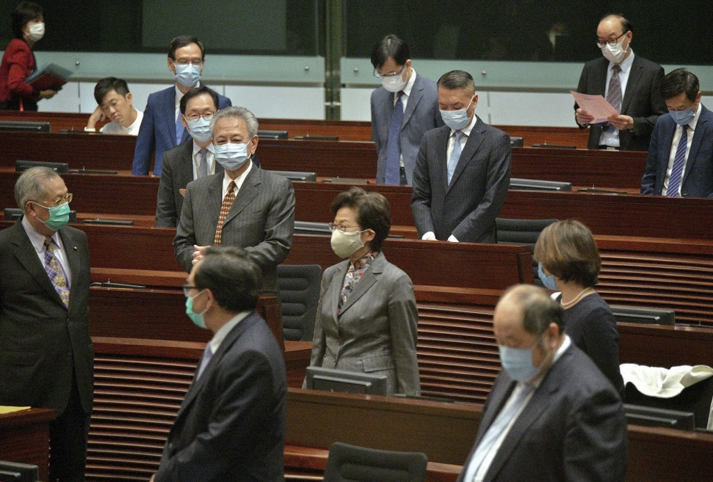 民主派總辭後首次答問會，在缺少反對聲音後，答問會氣氛「明顯緩和」。