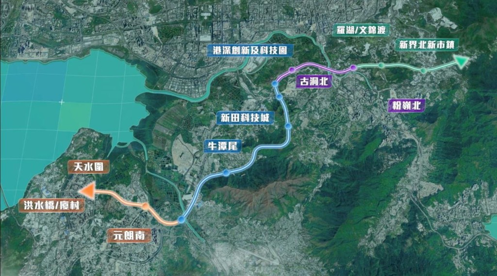 北都公路落成後,將成為一條新的東西向主幹道,連接北都各主要發展區及陸路口岸。 北都公路落成後,將成為一條新的東西向主幹道,連接北都各主要發展區及陸路口岸。