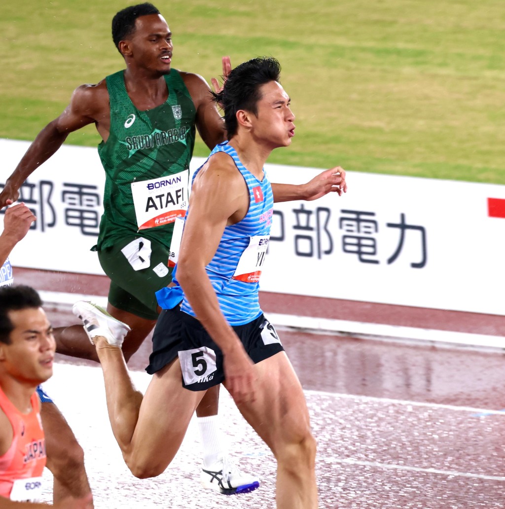 首次參加亞運會的葉景維坦言賽前沒想太多成績,開心能跑入200米決賽。徐嘉華攝 首次參加亞運會的葉景維坦言賽前沒想太多成績,開心能跑入200米決賽。徐嘉華攝