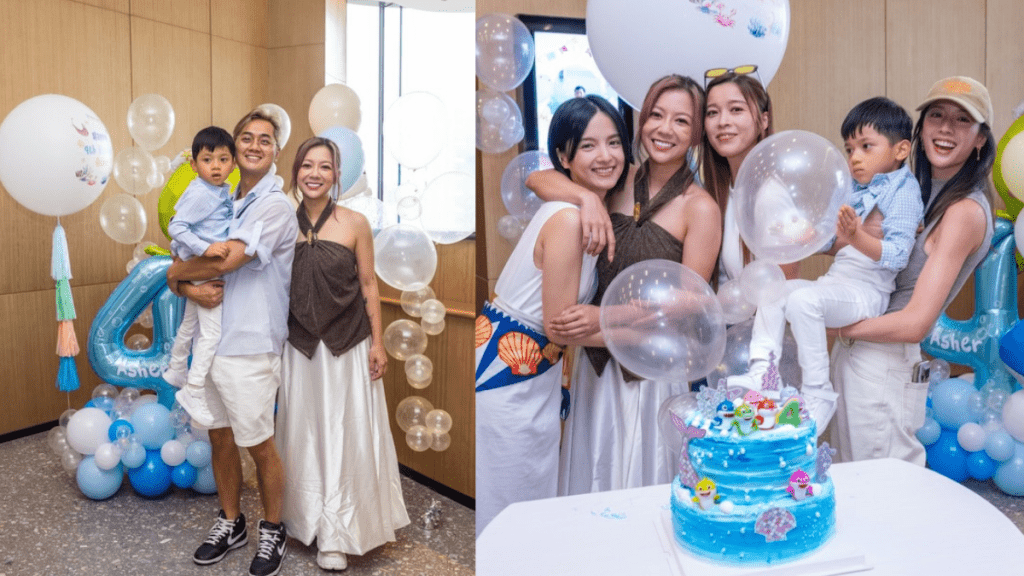 鄭俊弘囝囝4歲生日派對  星級契媽蔡思貝、賴慰玲到賀  何雁詩祝願愛子識做一件事
