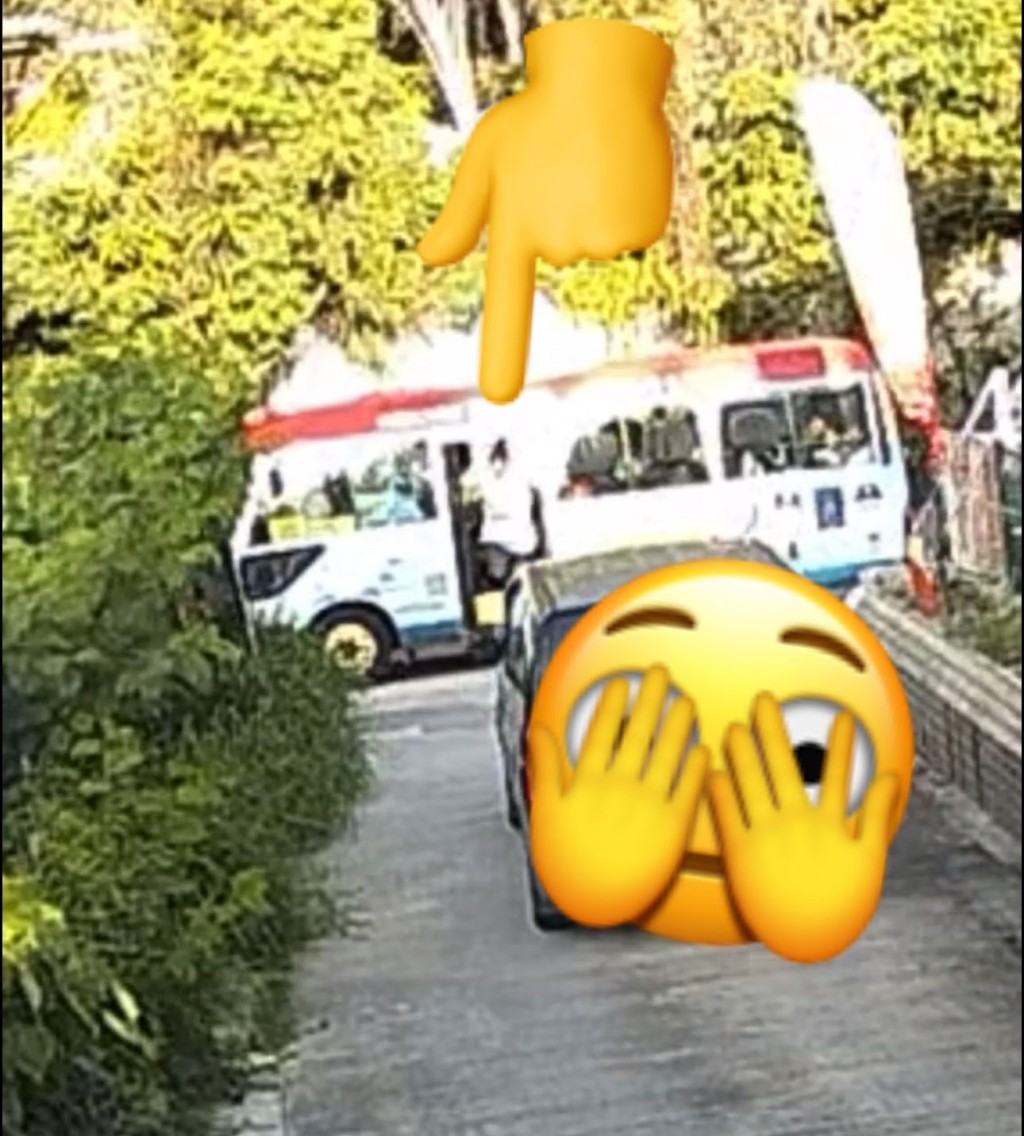 小巴於竹園村近神愛護老院位置停下。