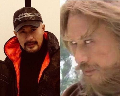 徐锦江拍摄时全程「人工反白眼」，被网民大赞敬业。网图