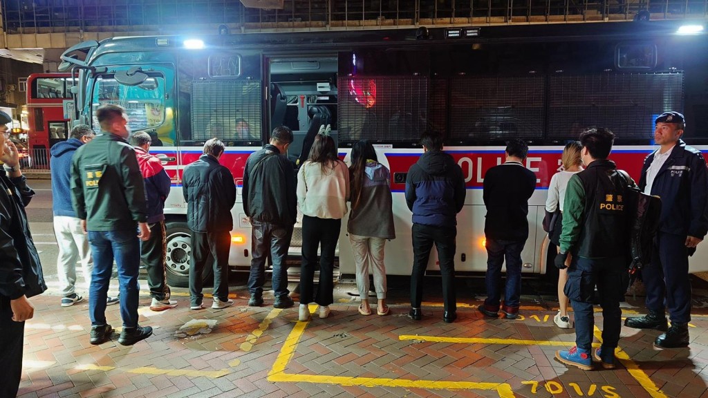 一連三日「逸影」反罪惡行動共206人被捕。