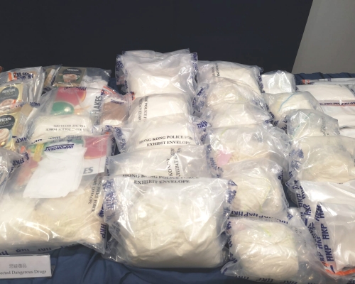 警方搜出大批毒品