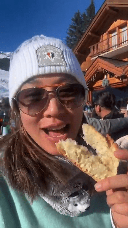 李美慧表示:「喺呢度曬住太陽食飯係一件好享受嘅事……」 李美慧表示:「喺呢度曬住太陽食飯係一件好享受嘅事……」