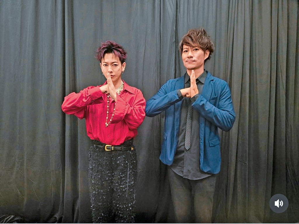 佐藤健（左）前晚的見面會，由和泉素行任主持。