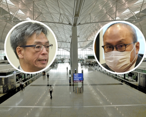 呼吸系統專科醫生梁子超(左)及醫學會傳染病顧問委員會聯席主席曾祈殷(右)。資料圖片