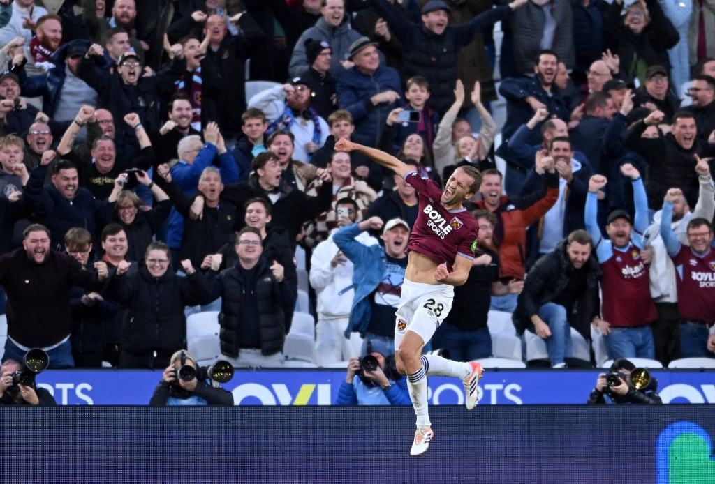 蘇錫克為韋斯咸鎖定勝局。路透社