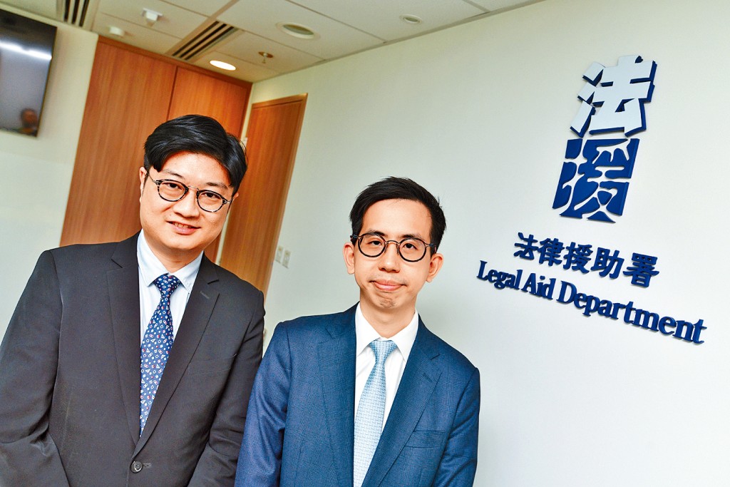 法援律師容浩翔(左)及黎凱豪(右),以接觸基層市民個案為主。