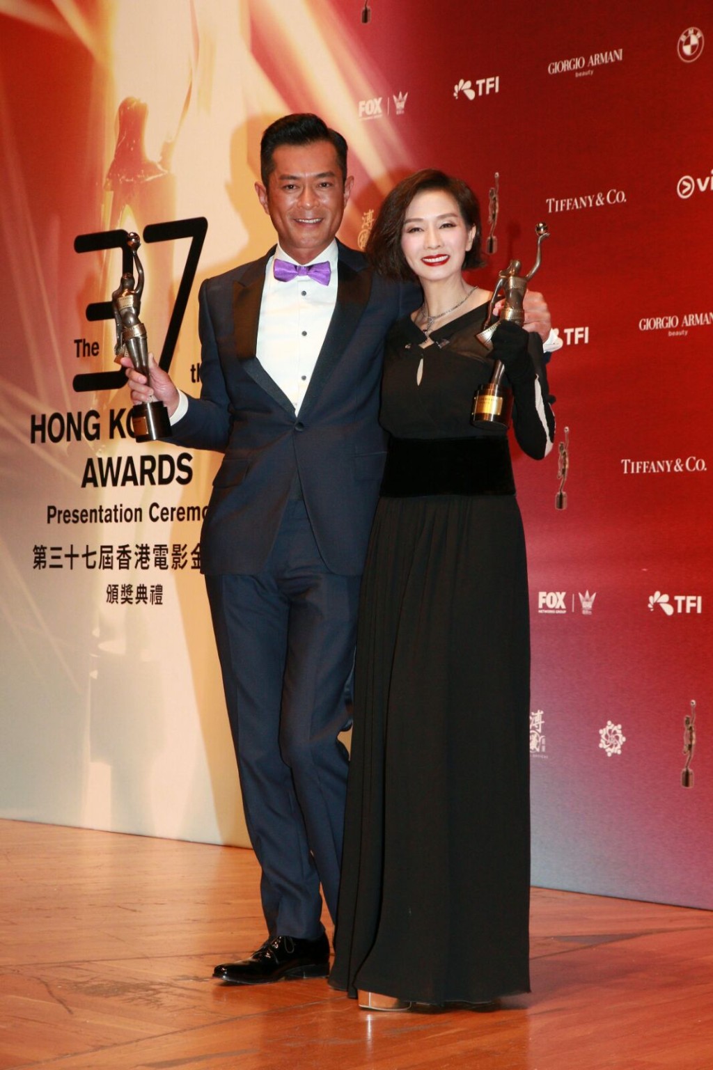 新鮮出爐「影帝」古天樂、「影后」毛舜筠