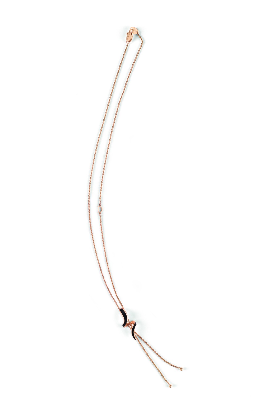 Eden玫瑰金黑陶瓷钻石项链/$ 2 6 , 2 0 0 。 （Damiani）