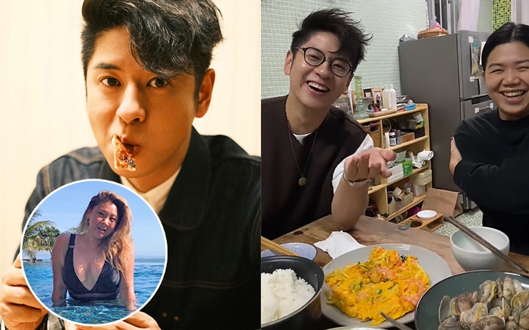 許廷鏗為慶祝重奪IG帳戶主權，相約好友鄧小巧食住飯嚟開IG live，兩人大講有味笑話，更拉埋好友欣宜落水。