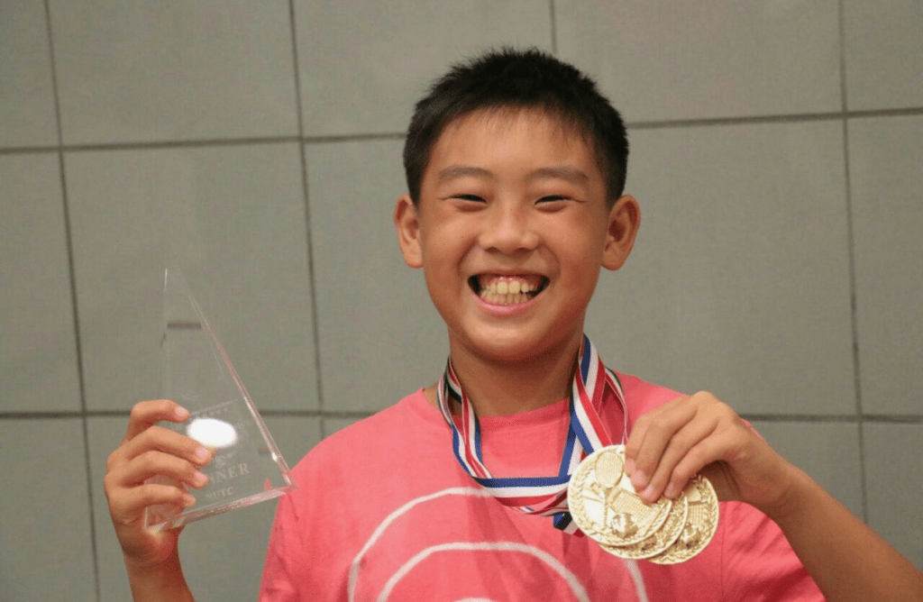 或許遺傳自父親的運動天分，Coleman從5歲開始學習網球，很快便奪得不少獎項。（圖片來源：受訪者提供）