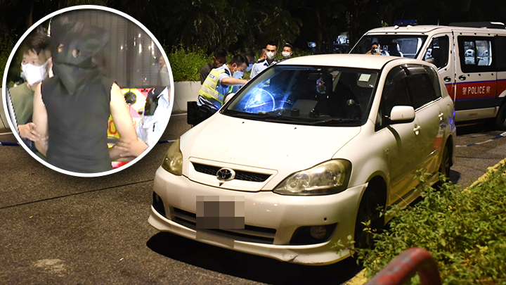 警方在東涌裕東路截查一部私家車，拘捕一名男子涉嫌藏毒。