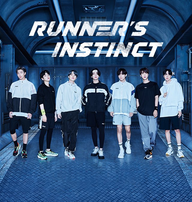 Fila今日亦釋出BTS最新代言照。