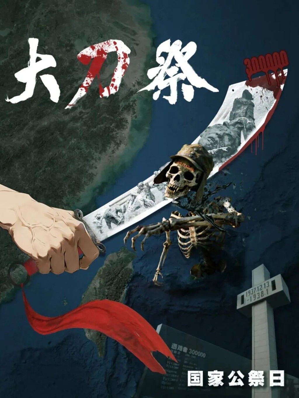 東部戰區發佈重磅主題海報《大刀·祭》。東部戰區 東部戰區發佈重磅主題海報《大刀·祭》。東部戰區