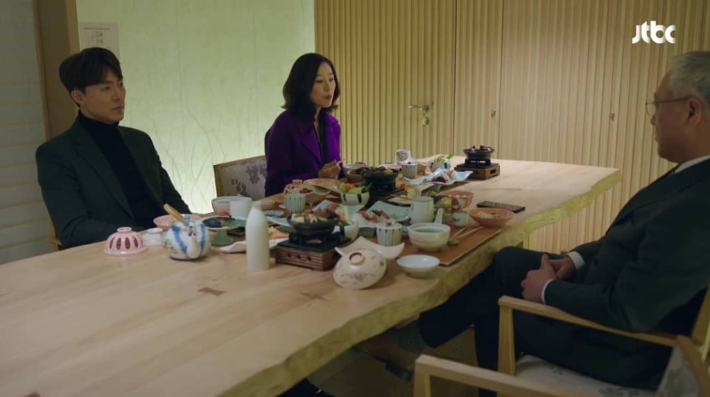 金喜愛在李茂生搭路見會長,要求與前夫洗脫嫌疑。