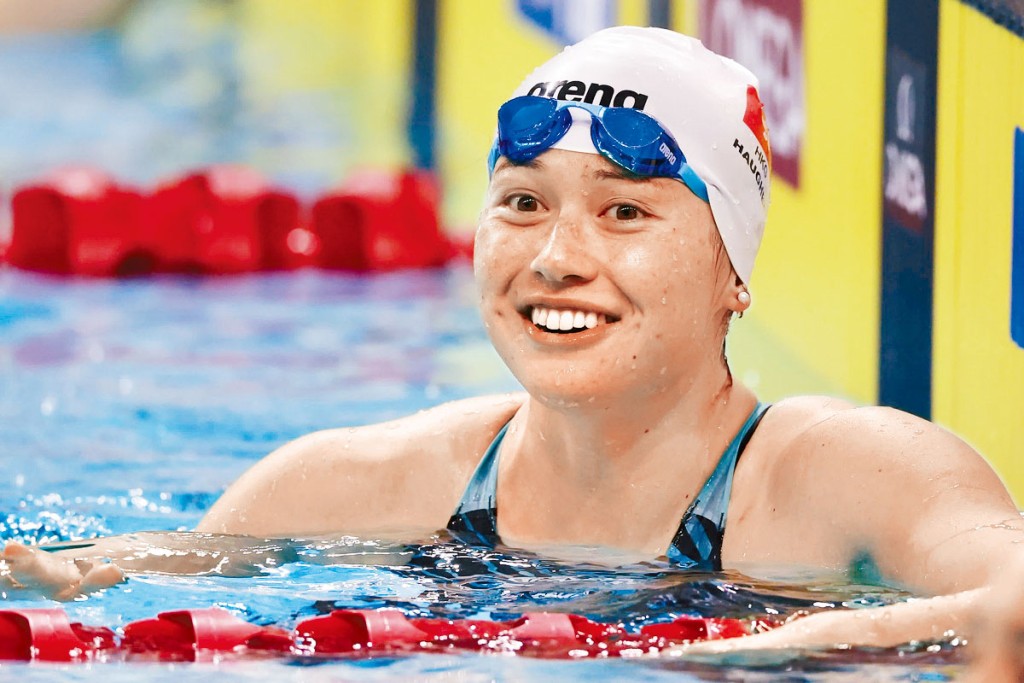 何詩蓓在羅馬揚威200米自由泳。