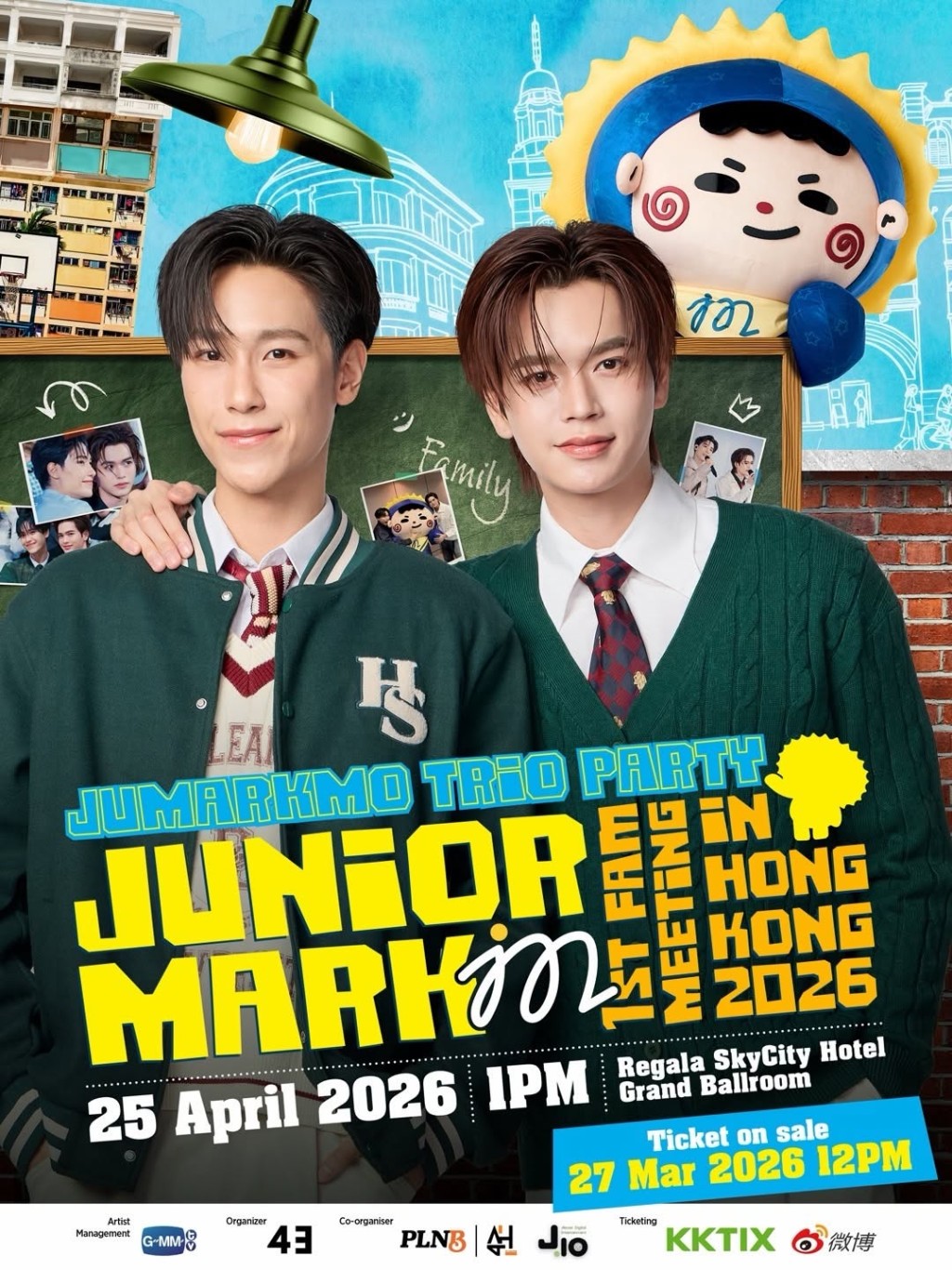 主演多部人气BL剧集的Junior和Mark。Facebook@GMMTV