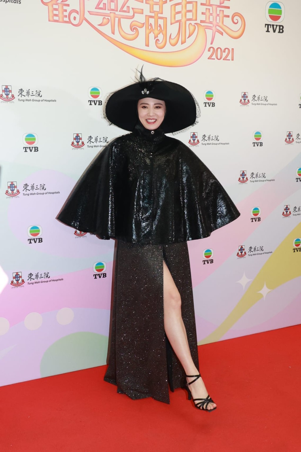 朱晨麗表演完超開心。