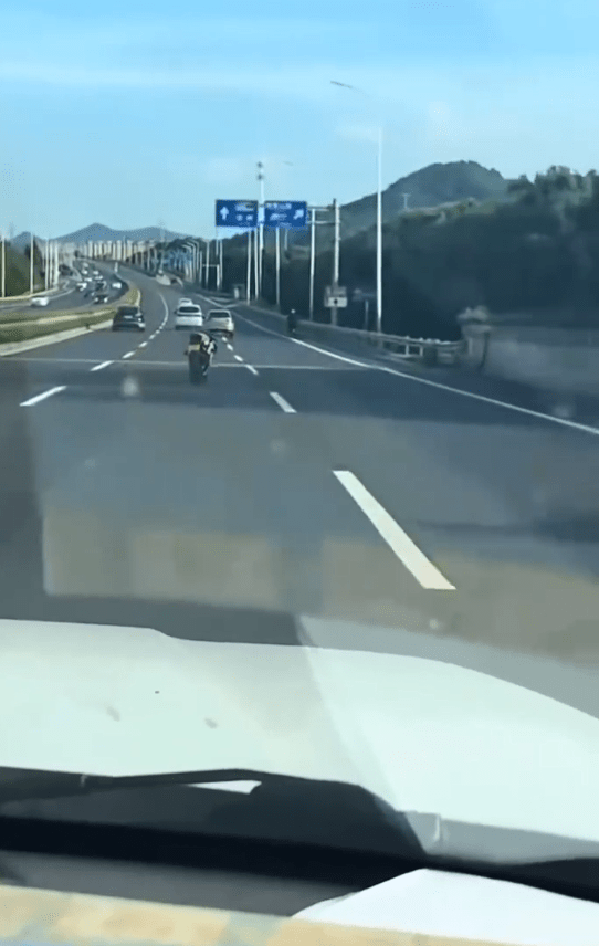 浙江高架桥惊现“无人驾驶”电单车。IT互联网那点事@微博 浙江高架桥惊现“无人驾驶”电单车。IT互联网那点事@微博
