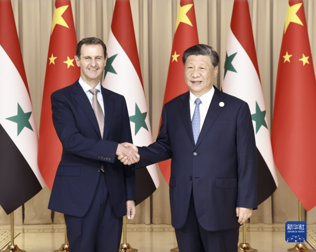 9月22日下午，國家主席習近平在杭州西湖國賓館會見來華出席第19屆亞洲運動會開幕式的敘利亞總統巴沙爾。新華社
