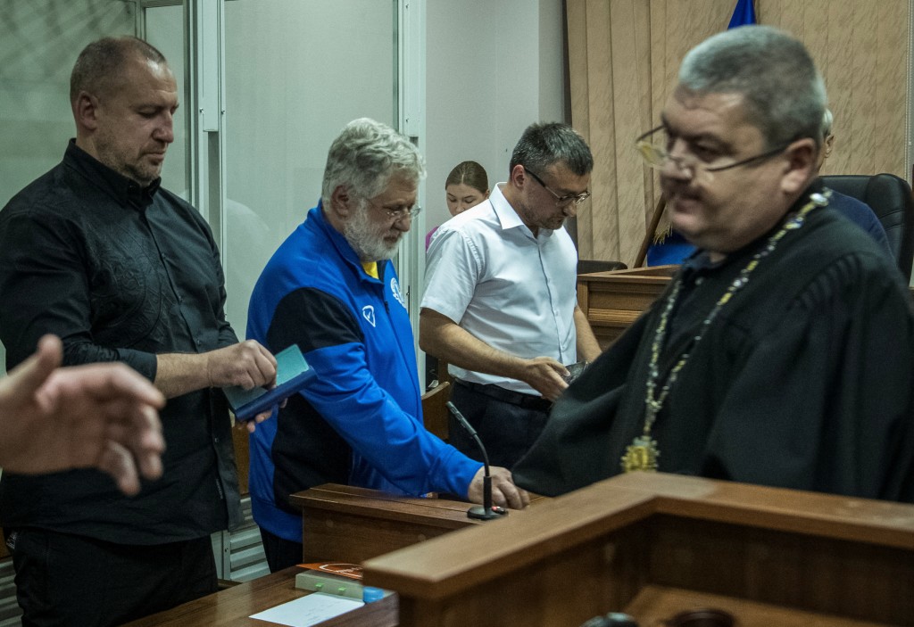 科洛莫伊斯基9月2日在基辅出席基辅法院庭审。路透社