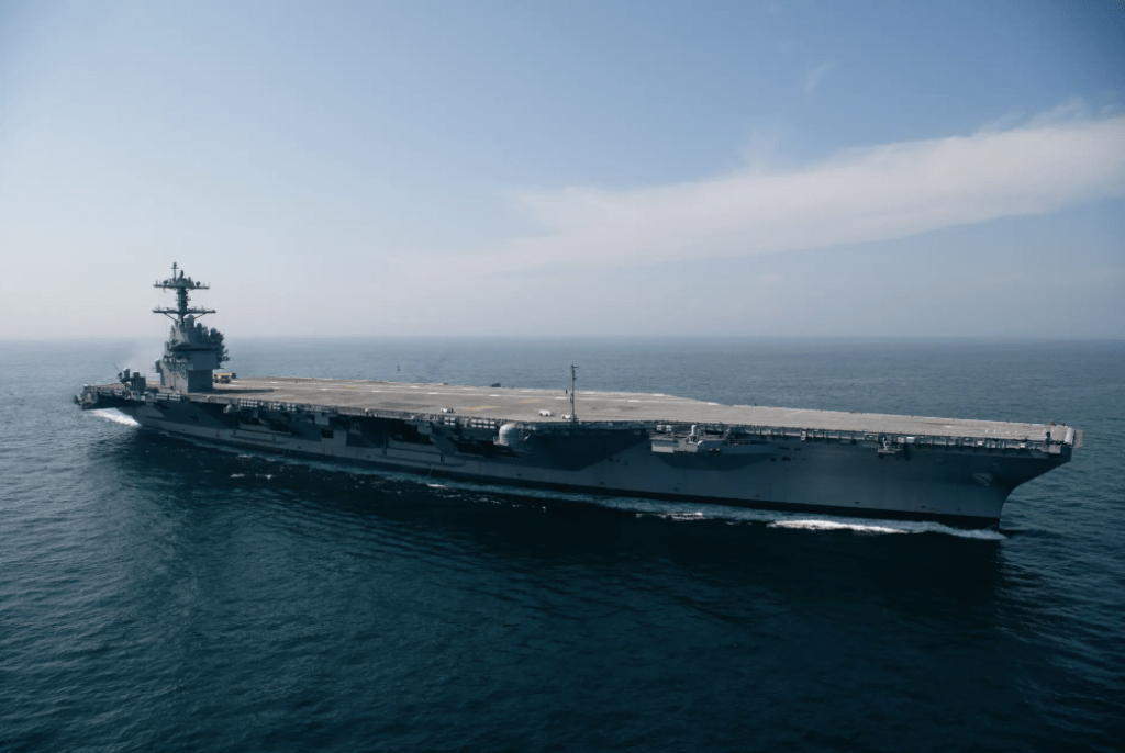 今年8月15日，亨廷顿．英格尔斯工业(HII)宣布，旗下的纽波特纽斯造船（NNS）成功完成第2艘福特级核动力航母“甘迺迪”号（CVN79）的验收海试。HII官网
