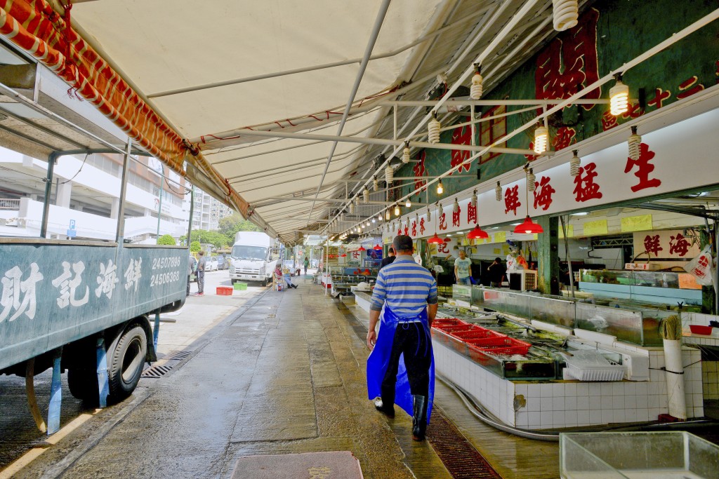 屯門恆富街附近三聖邨海鮮聖地。 （資料圖片）