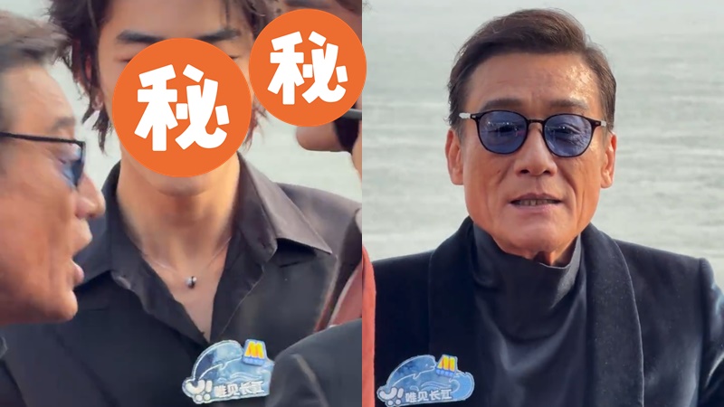 梁家輝驚爆遭不禮貌推撞？跟內地男星糾纏神情嚴肅  被狠推背脊唸唸有詞無奈就範