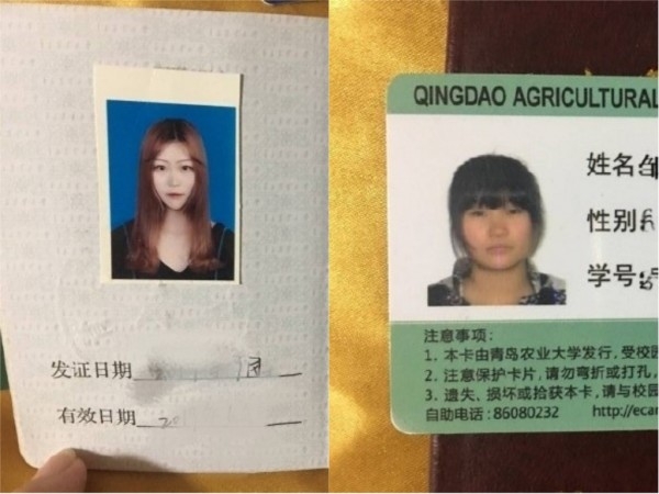 有網友比對鄒女到南韓前後的照片,懷疑她是去整容,不是去留學。(網圖)