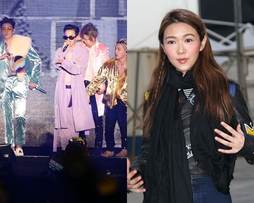 BigBang戶外騷尾場,薛凱琪病住吹風都要睇。