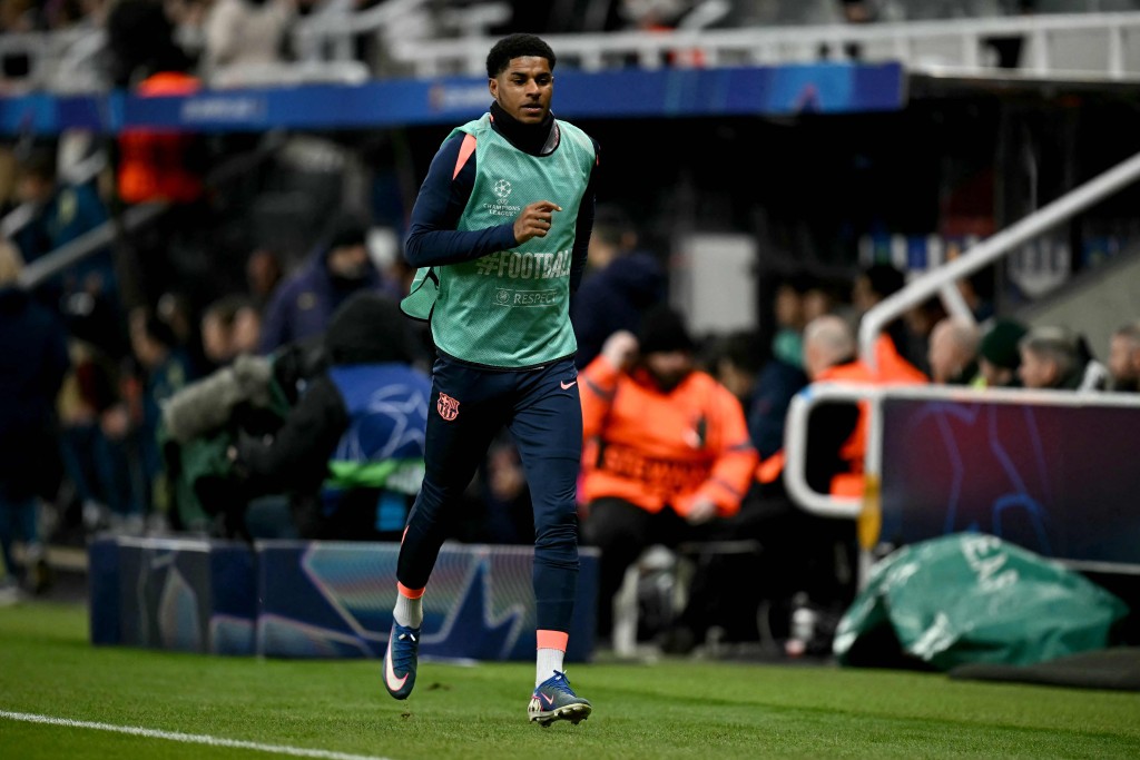 曼联拒平卖拉舒福特予巴塞隆拿。法新社