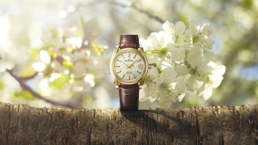 Grand Seiko Heritage Collection 'Sakura-Wakaba' Hi-Beat 36000 SBGH376J,錶殼:38mm 18K黃金 / 機芯:9S85自動 / 售價:$238,000。 Grand Seiko Heritage Collection 'Sakura-Wakaba' Hi-Beat 36000 SBGH376J,錶殼:38mm 18K黃金 / 機芯:9S85自動 / 售價:$238,000。