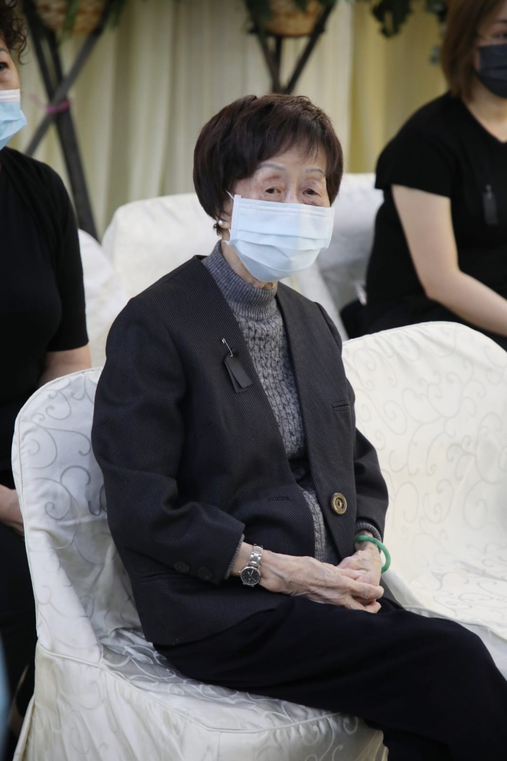 李我叔的遺孀、93歲「播音皇后」蕭湘。