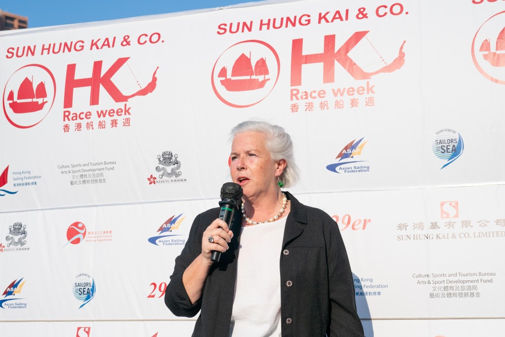 香港遊艇會在是此賽事化身成為「選手村2.0」，會長蘇洛詩希望選手們可以盡量享受比賽。公關提供圖片