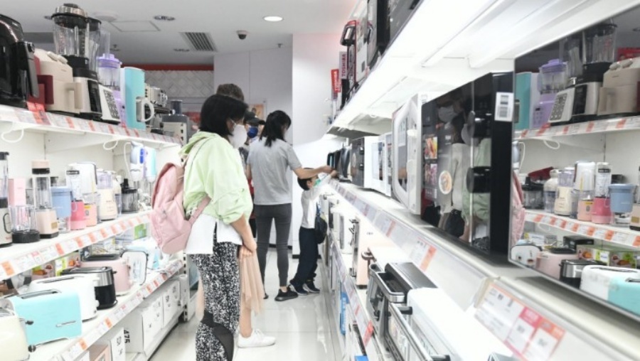 電器及其他未分類耐用消費品的銷貨價值上升24.6%。資料圖片