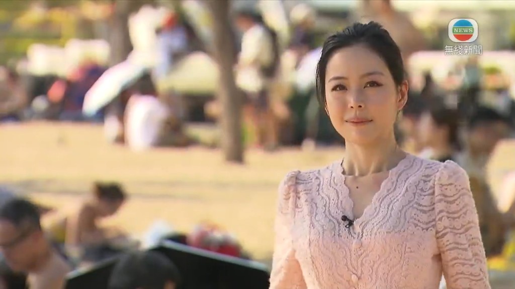 TVB新聞女神林婷婷同日都有到海灘。