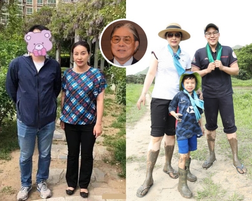 郭晶晶與霍啟剛再添1女,爺爺霍震霆好開心多個孫女陪行街。(微博圖片)