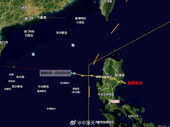「劍魚」料明擦過或登陸海南。 「劍魚」料明擦過或登陸海南。